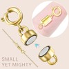 OHINGLT Strong Magnetic Necklace Clasps and Closures,Gold and Silver Plated