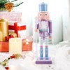 Gatuida Wooden Christmas Nutcracker Soldier: 25cm Figures Soldier Nutcracker Puppet