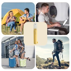 Tizee Mini Folding Toothbrush Set - 2 in 1 Portable Travel Toothbrush with Cover and Toothpaste Case, Foldable and Replaceable Heads for Home, Travel, Outdoor, Hiking, Camping, 2 Sets