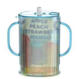 Mootikar Squeeze Pouch Holder for Food Pouches and Drink Boxes, Baby Pouch Holder Allows Baby to Self-Feed and Avoid Messes, Adjustable, Comfortable, Blue