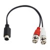 MTUERANC S-Video 4 Pin to Bnc Splitter Cable, Mini Din