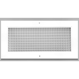 8" x 8" Cube Core Eggcrate Return Air Grille - Aluminum Rust Proof - HVAC Vent Duct Cover - White [Outer Dimensions: 9.75 X 9.75]