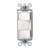 Leviton 632-1754-WSP 15A Decora Dual Rocker Switch White