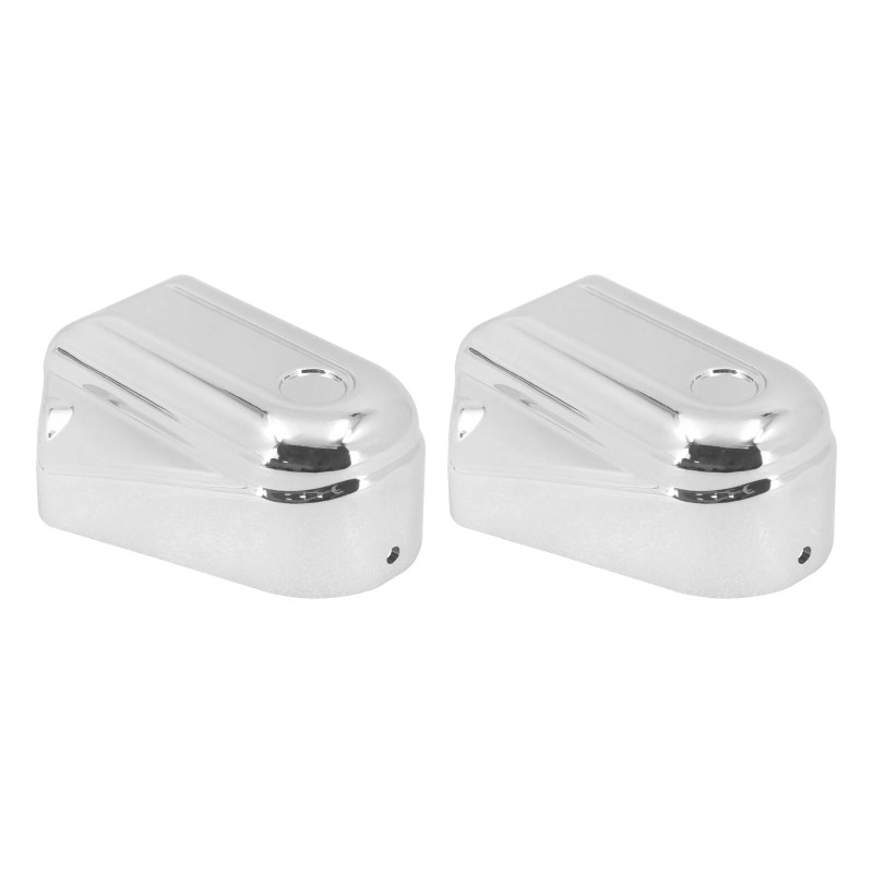 HDBUBALUS Bar Shield Rear Chrome Axle Covers Swingarm For Harley
