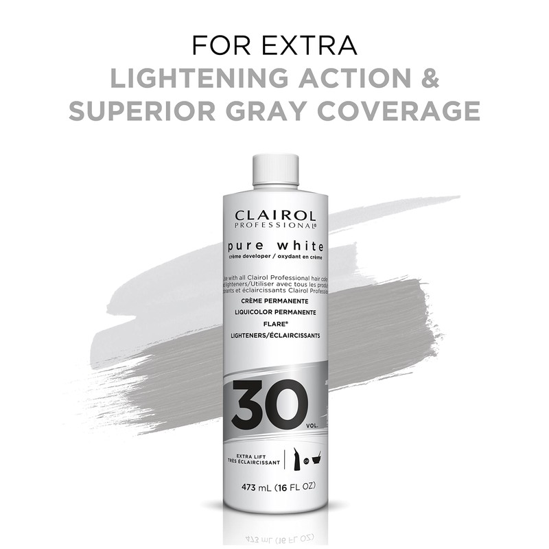 Clairol Professional Pure White Hair Developers for Lightening & Gray