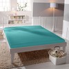 Bassetti Fitted Sheet, 95% Cotton, 5% Elastane, Turquoise, 90 x