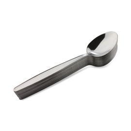 Grunwerg Economy Collection Large Teaspoon Stainless Steel 999P Cutlery with Simple Pattern - Box of 12 Pieces, 16 x 3.5 x 2 cm