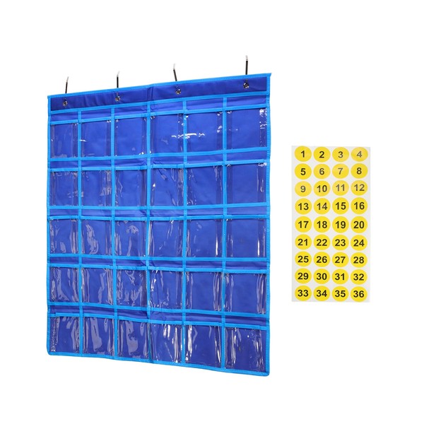 sourcing map Classroom Pocket Chart for Cell Phone, 30-Pocket Phone