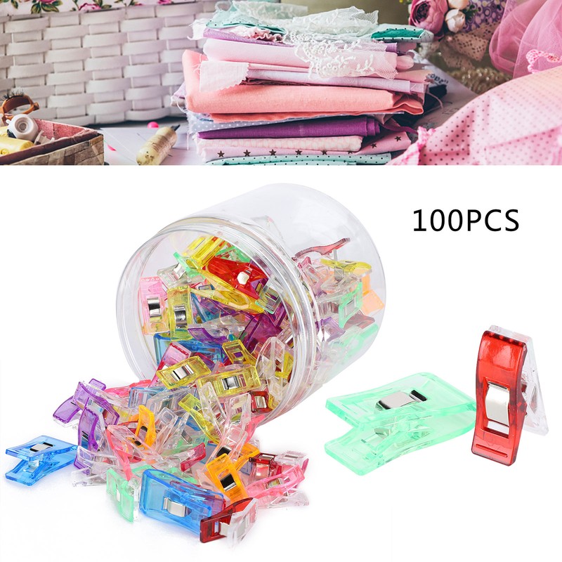100Pcs Sewing Clip Quilting Clamp Kit PatchWork Embroidery Binding Supplies