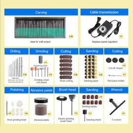 Electric Resin Polishing Kit, Resin Drill with 147 Accessories, Resin Jewelry Making Kit, Jewelry Drill Rotary Tool For Resin Casting Molds, Resin Sander and Polishing Kit for Carving & Drilling