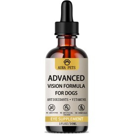 Aura Pets Advanced Vision Formula for Dogs - Eye Health Support with Lutein