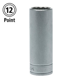 Teng M120621c Deep Bi-Hexagon Socket 21mm 1/2in Square Drive