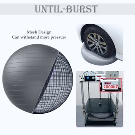 Soft Exercise Ball, Anti-Burst Yoga Ball Chair Supports 2200lbs, Stability Swiss Ball w/Pump for Pregnancy Birthing, Excersize, Workout, Fitness, Balance, Gym, Physio, Abs (Office & Home & School)