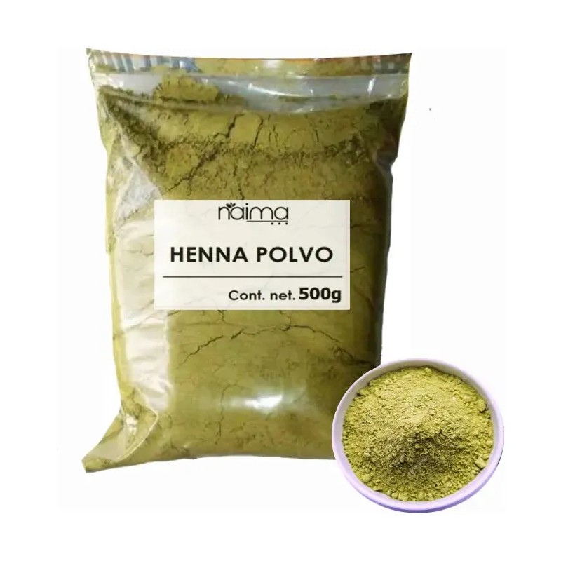 Henna En Polvo 500 Gramos 100% Natural
