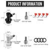 2 Pairs Ball Lock Keg Quick Disconnect, 5/16” & 1/4”