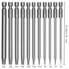 Torx Long Screwdriver Bit Set 1/4 Inch Magnetic Star Head