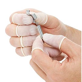 BNP Nail Tips Convenient Use and Sanitation 100pcs Elastic Small Rubber Gloves Finger Cots Latex Fingertips Disposable Gloves