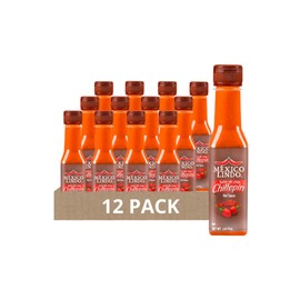 Mexico Lindo Chiltepin Hot Sauce | 14,200 Scoville Level | Traditional Spicy Flavor | 5 Fl Oz Bottles (Pack of 12)