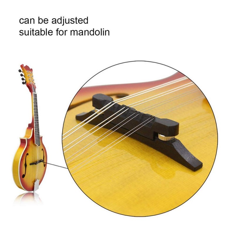 Mandolin Bridge Rosewood Adjustable Mandolin Bridge Replacement Playing Accessories