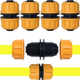 1/2 inch 2in1 Plastic Graden Tap Connectors 4 Pcs Hose Repair Connectors, Quick Fix Extend Garden Connector Extender for 1/2 Inch Hose Pipe,Quick Repair Connection (Repair Connector)