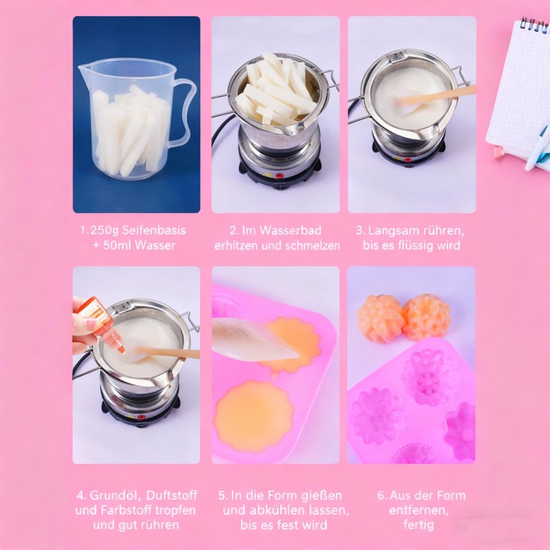 Nurila Set Di Colori Per Sapone, 7 X 5 Ml,