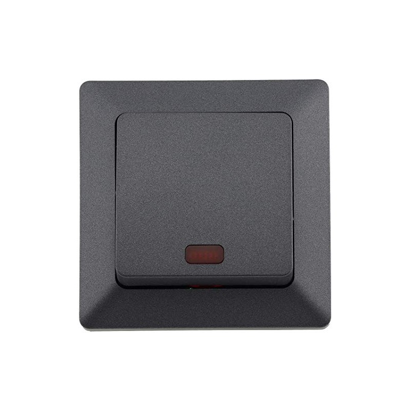 Milos Socket Switch Button Sets I Anthracite