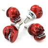 Bashineng Skull License Plate Screws Decoration 4 Pcs/Set Universal Car