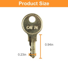 Dispenser Key Cat 74 for Bobrick, Toilet Paper Towel Dispenser Fits for Janitor 33043 Toilet Paper Towel Dispenser - 10 Pcs