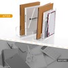 SANRUI 2-Pack Acrylic Magazine File Holder Desk Organizer Magazine Rack,