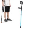 Foldable Walking Cane Stick Evenly Distributed Weight Forearm Folding Adjusting