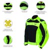 ChoCho Track Men's Summer Motorcycle Jacket with Armor Protection (Large,