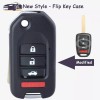 KEYECU Flip Remote Key Case Shell Fob 4 Button for 2013 - 2021 Honda Civic CR-V Accord