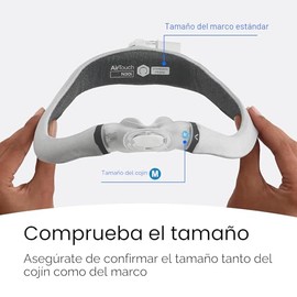 Resmed AirTouch N30i - Sistema de bastidor, marco estándar/cojín mediano | Sistema de marco de repuesto CPAP para máscara CPAP, accesorios CPAP de pri