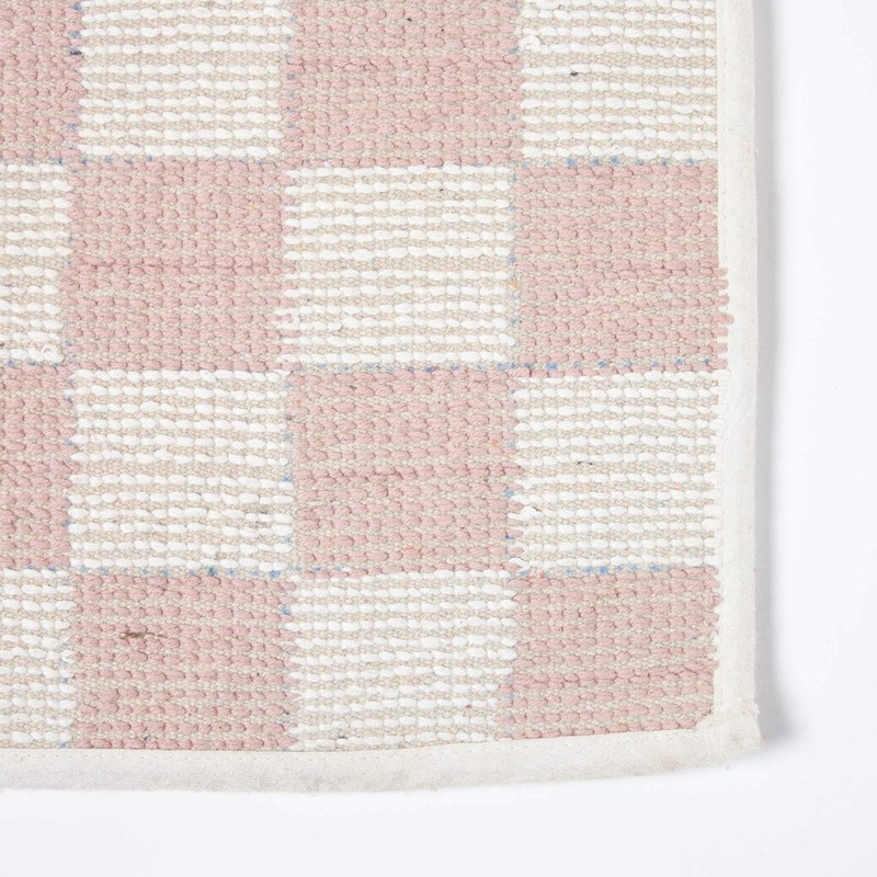 HOMESCAPES Super Absorbent Soft 100% Cotton ‘Brighton’ Blush Pink and