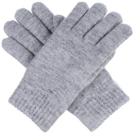 BYOS Winter Unisex Toasty Warm Plush Fleece Lined Knit Gloves in Solid & Glitter