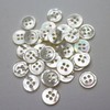 20 Pieces 9MM Genuine White Mother of Pearl Natural White