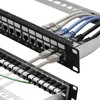 Rapink Patch Panel 24 Port Cat6A with Inline Keystone 10G