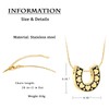 constantlife Cremation Jewelry for Ashes Horseshoe Urn Necklace for Women