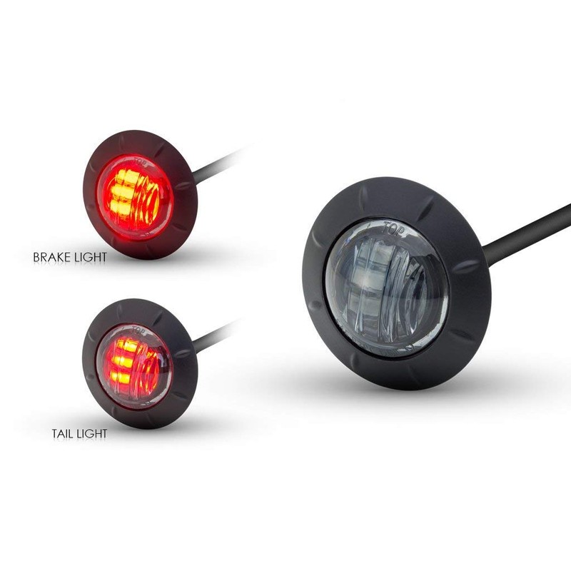 Alchemy Parts Motorcycle Flush Mount LED Stop/Tail Light 50mm 2