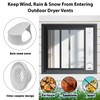 Dryer Window Vent Kit for 4 Inch Ducting, Adjustable Window