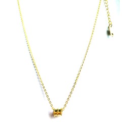 Zxxmeet Ladies Gold Titanium Steel 18k Gold Small Waist Geometric Clavicle Chain Fashion Special Jewelry