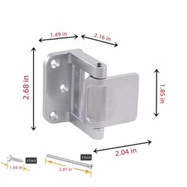 Latest 2025 Model 2 Pack Home Security Door Lock, Reinforcement Lock for Inward Swinging Door, Privacy Door Latch,Hotel Security Door Lock