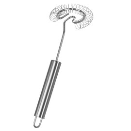 wenco Premium Spiral Sauce Whisk, Length: 22 cm, 18/10 Stainless Steel, Dishwasher Safe, Silver, Stainless Steel 18/0