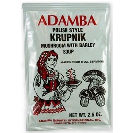 Adamba Polish Style Krupnik Mushroom with Barley Soup Mix 3-Pack