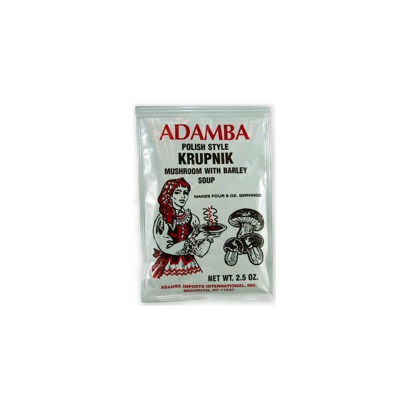 Adamba Polish Style Krupnik Mushroom with Barley Soup Mix 3-Pack