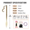 Mebeli Braid Extensions Long Braided Ponytail Wrap with Straight Synthetic