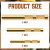 3 Pcs Brass Drift Punch Set, 3/4, 1/2, 3/8 Inch,