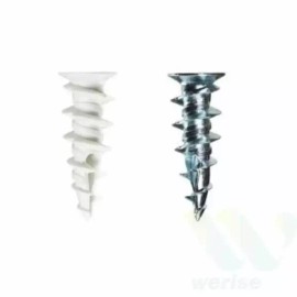Fine and You 파인앤유 석고앙카 월드릴러 M3.5 나일론 12개입 상부장설치 Fine & You Plaster Anchor Worldiller M3.5 Nylon 12pcs Wall Installation