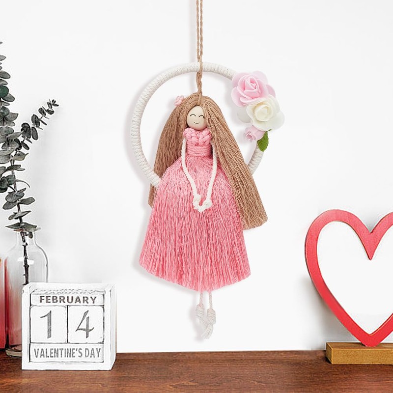 FREEBLOSS 2 Set Macrame Angel Kit Macrame Cord Kit Fairy