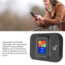 Annadue Portable Mobile 4G LTE Hotspot, Mobile Network Modem Router for Travel, Up to 10 Devices, 150 Mbps Speed, with SIM Card Slot, B1 B3 B8 3G WCDMA, B1 B3 B5 B7